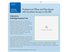 Tablet Screenshot of northridgebusinesspark.com